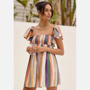 NWT Anthropologie Mini Open Back Dress, Size XL